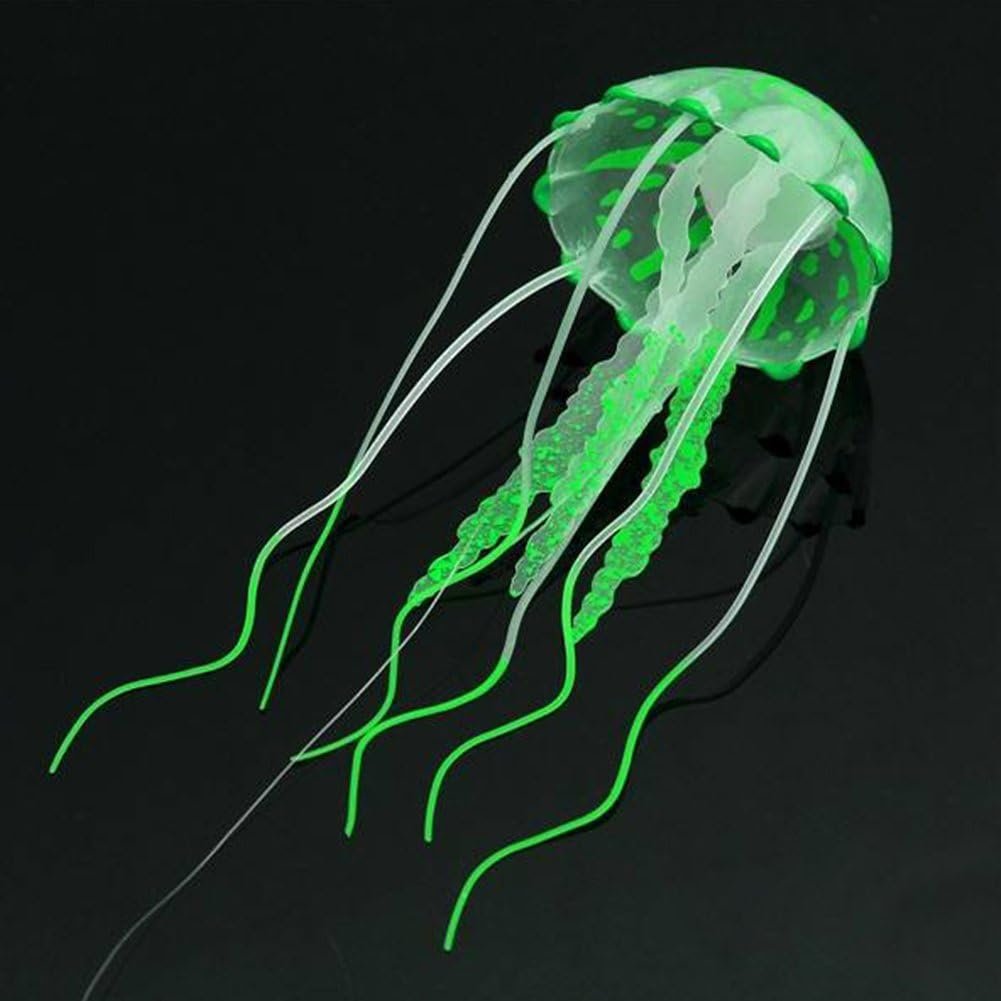 Décor Aquarium - GlowingJellyfish™ - Vert - Aqua Malin