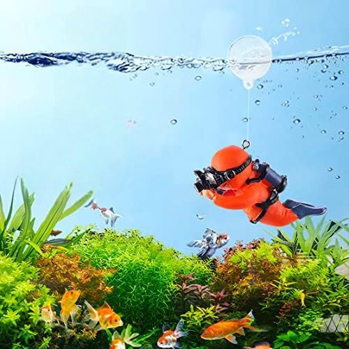 Décor Aquarium - LuminousMiniDiver™ - Photographe Orange - Aqua Malin