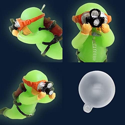 Décor Aquarium - LuminousMiniDiver™ - Photographe Vert - Aqua Malin