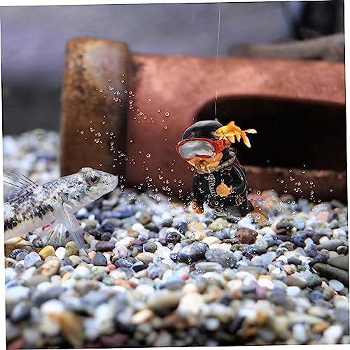 Décor Aquarium - LuminousMiniDiver™ - Plongeur Noir - Aqua Malin