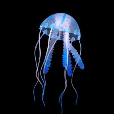 Décor Aquarium - GlowingJellyfish™ - Bleu - Aqua Malin