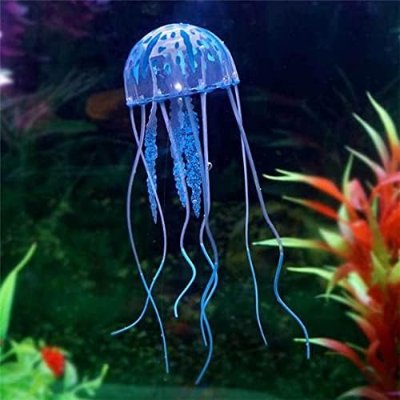 Décor Aquarium - GlowingJellyfish™ - Bleu - Aqua Malin