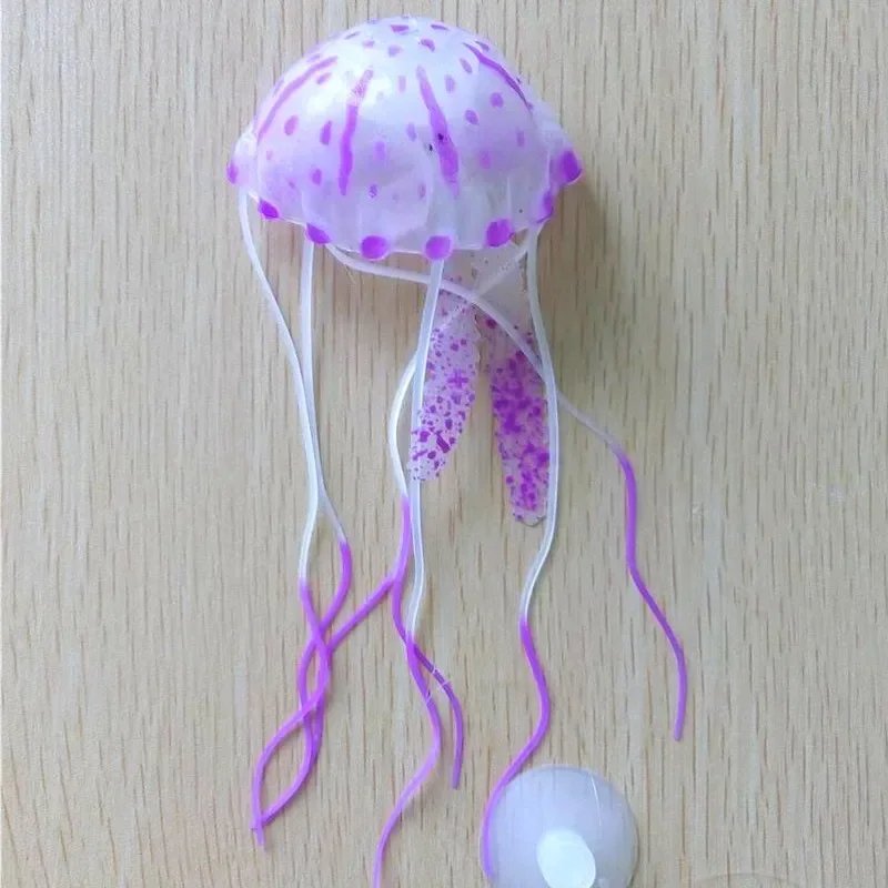 Décor Aquarium - GlowingJellyfish™ - Mauve - Aqua Malin