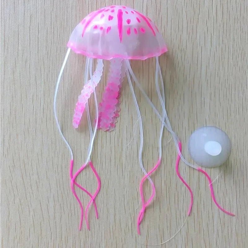 Décor Aquarium - GlowingJellyfish™ - Rose - Aqua Malin