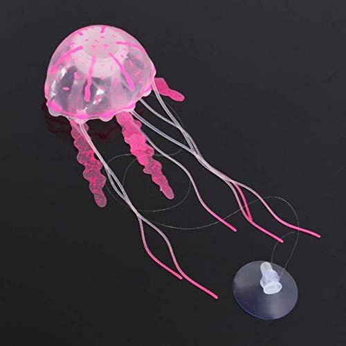 Décor Aquarium - GlowingJellyfish™ - Rose - Aqua Malin